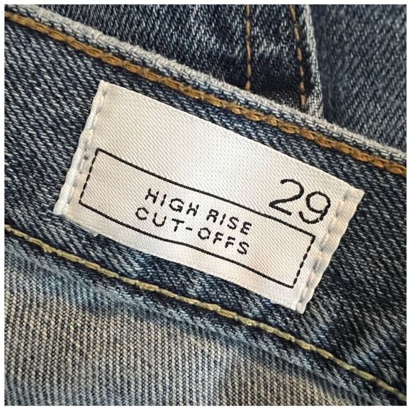GAP 1969 High Rise Cut Offs Jean Short Shorts Sz 29 - Picture 3 of 5